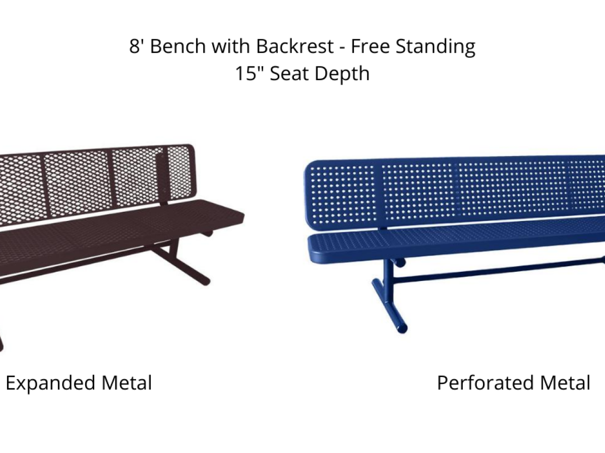 Outdoor Benches with Backrest - SWS Group