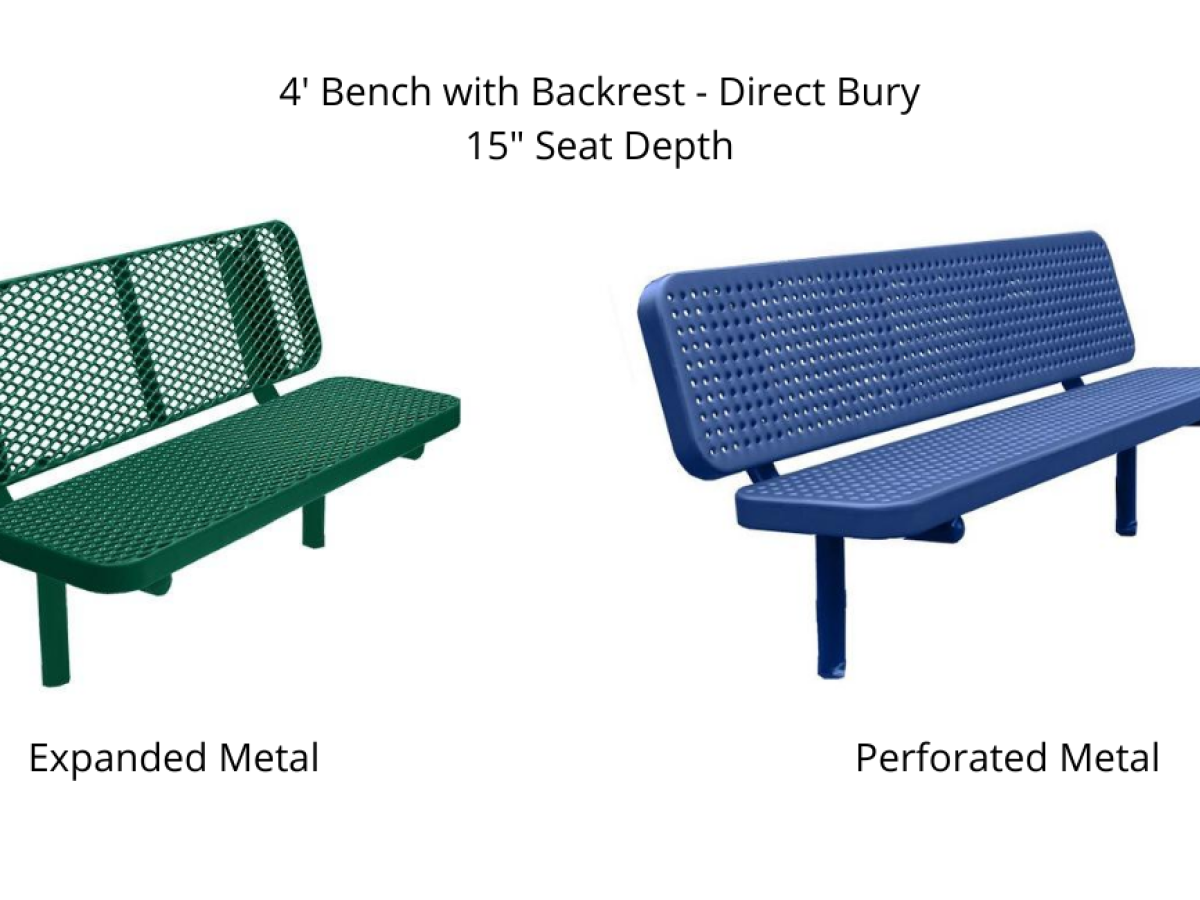 Outdoor Benches with Backrest - SWS Group