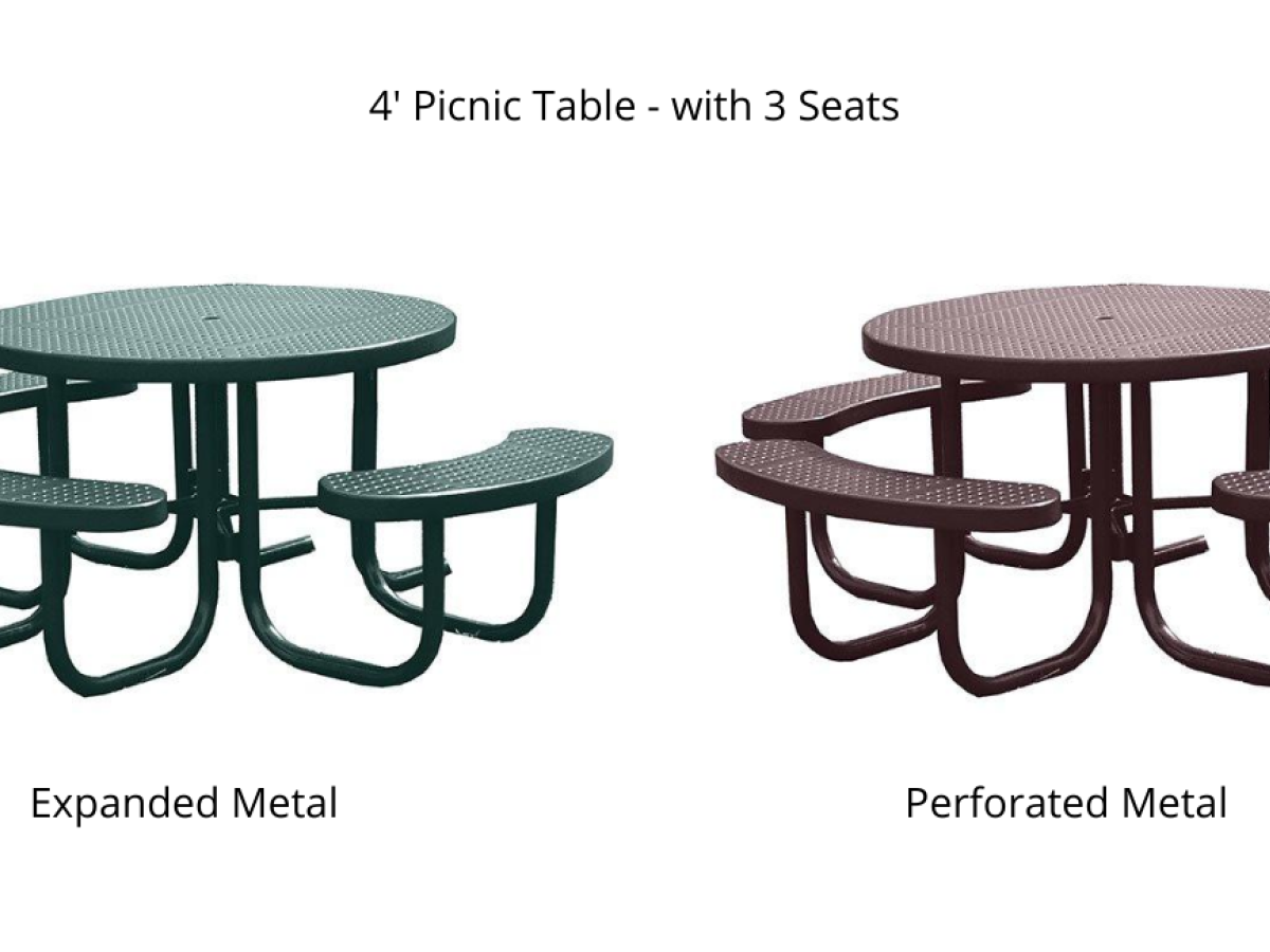 UV Stabilized Round Picnic Table - SWS Group