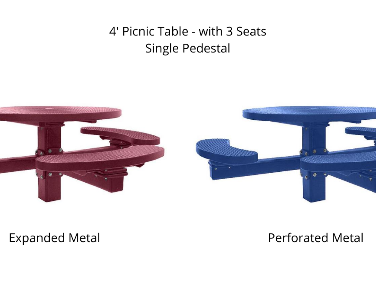 UV Stabilized Round Picnic Table - SWS Group