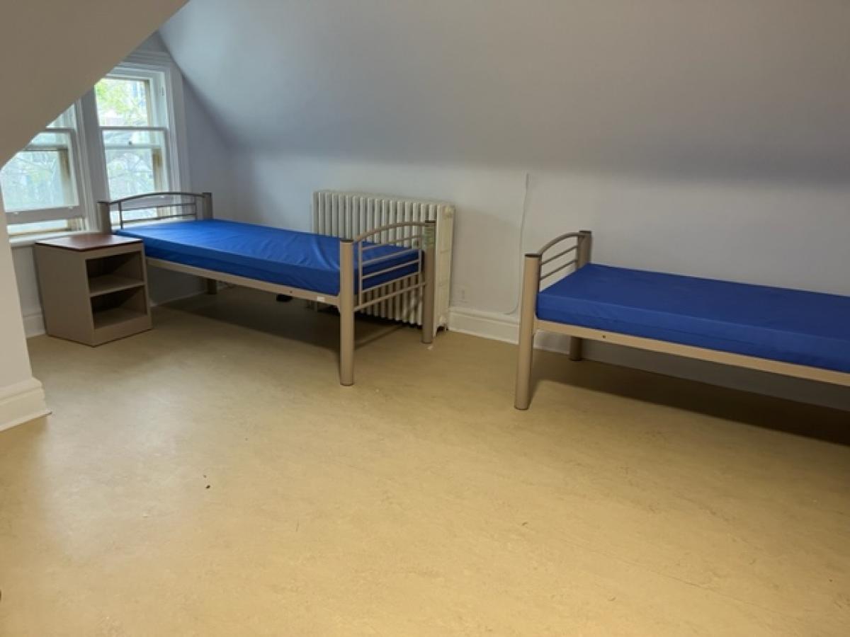 Bunkable Beds and Nightstand for Shelters - SWS Group